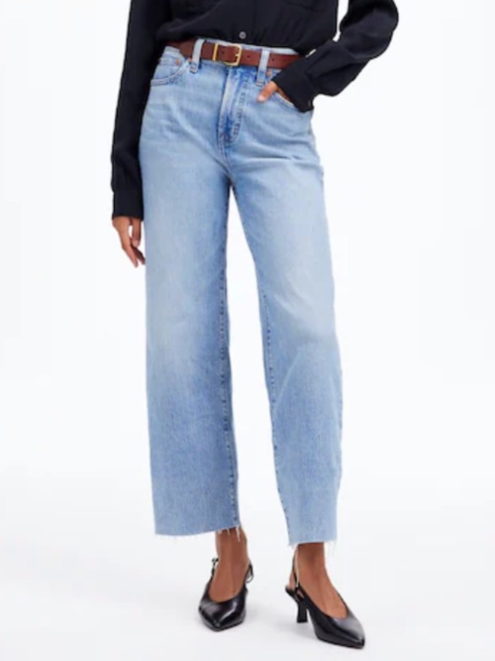 Madewell The Perfect Vintage Wide-Leg Crop Jeans